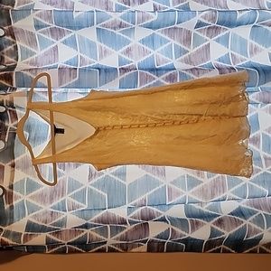 White lace tank top dress